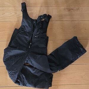 Black Snow Bib Overalls
